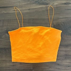 DONATING 1/9, LAST CHANCE TO PURCHASE! forever 21 size small orange crop top